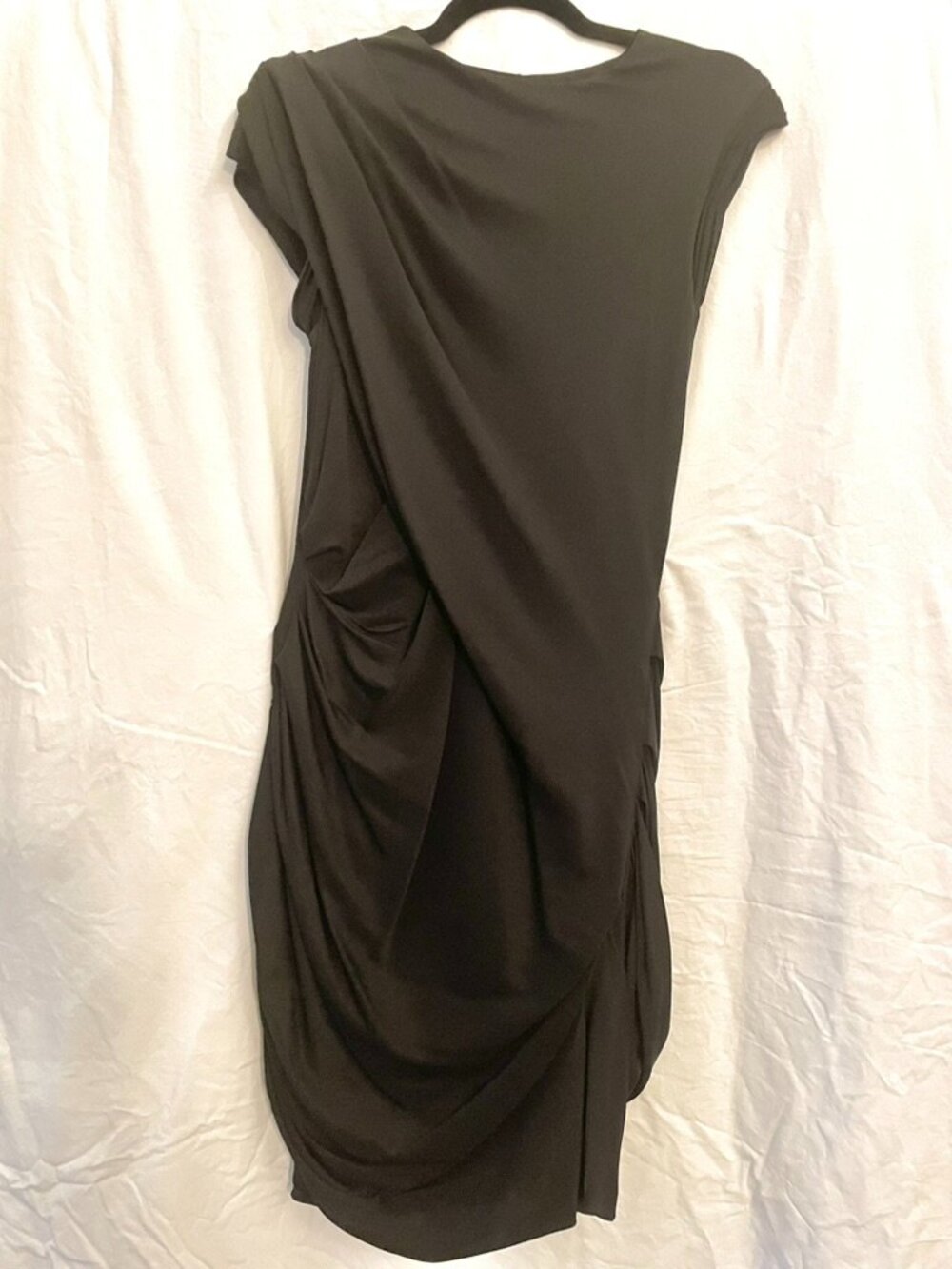 ALEXANDER WANG BLACK LABEL double layer stretch crepe dress - MINIMALIST CHIC!